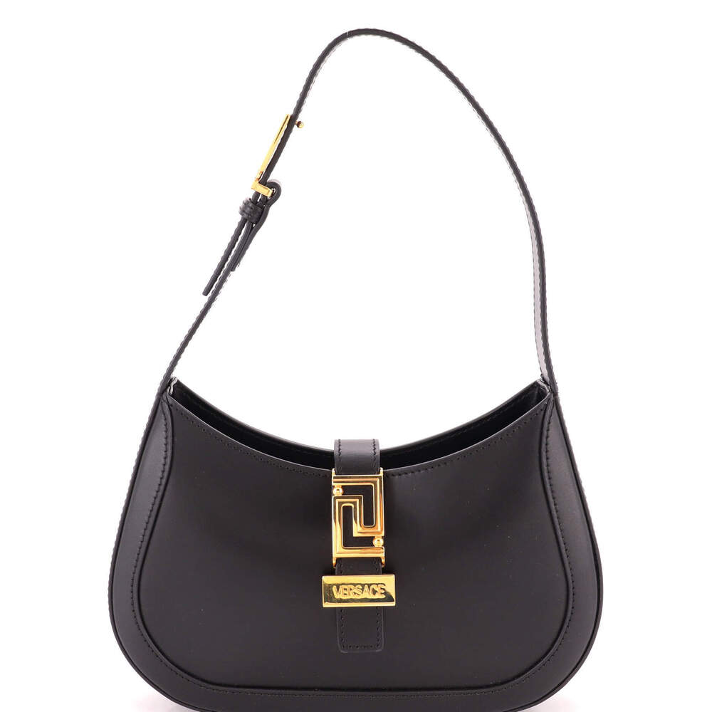 Versace Small Greca Goddess Hobo Bag Leather